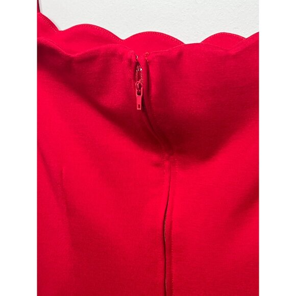 ModCloth Dress Womens Medium Mini Sundress Sleeveless Red Fit Flare Work Casual - Picture 10 of 13